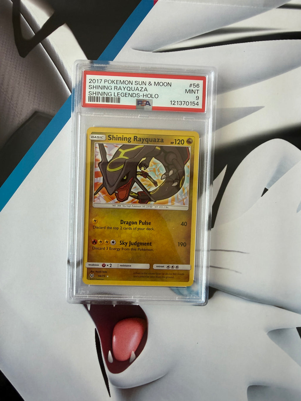 Shining Rayquaza PSA 9