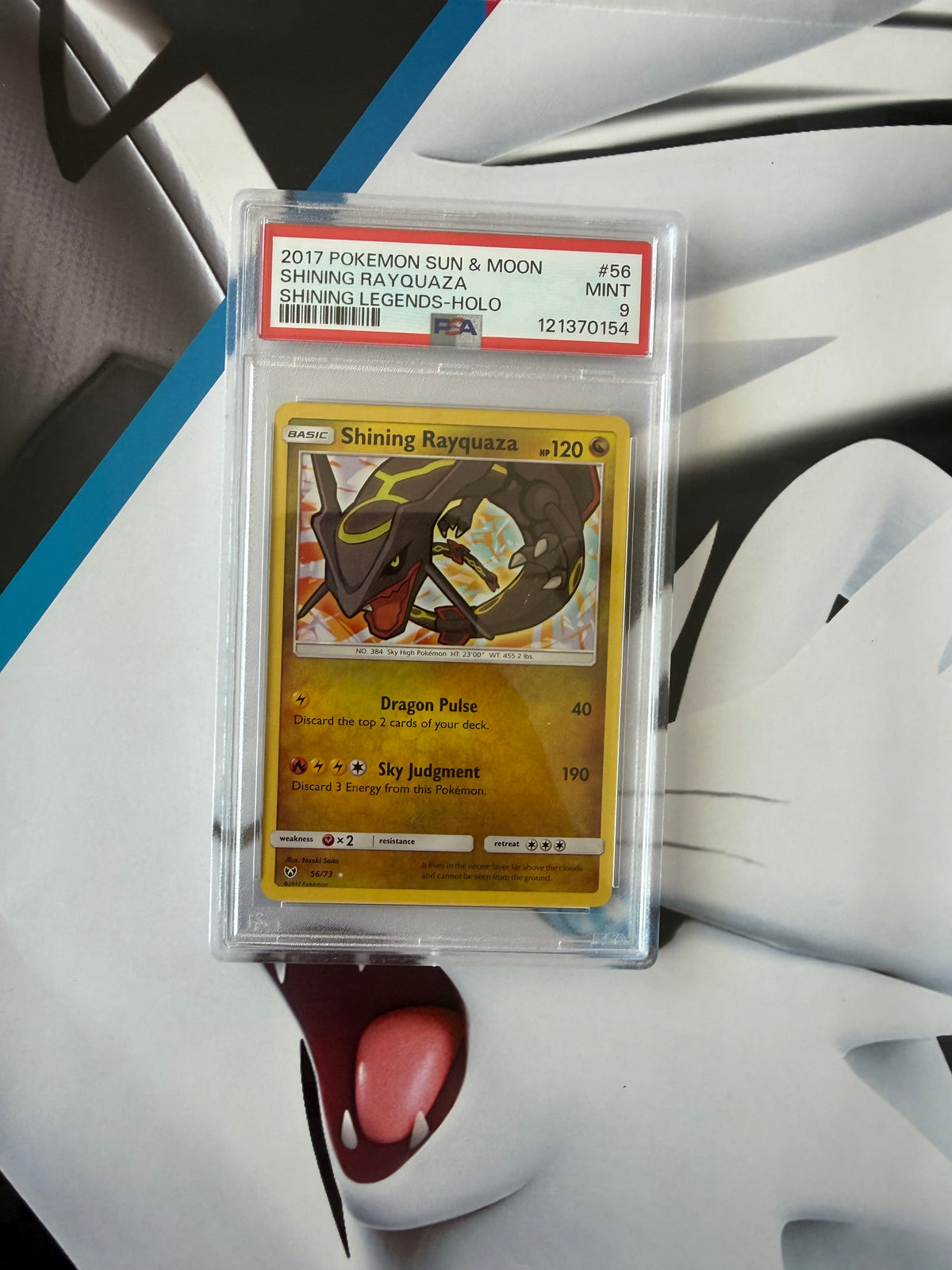Shining Rayquaza PSA 9